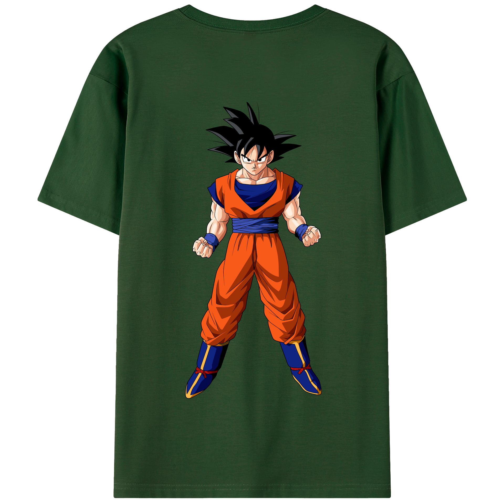 （画像用） ドラゴンボール 孫悟空（そん ごくう）Son Goku カカロット DRAGON BALL Kakarotto 綿100％半袖Tシャツ（背面プリント）